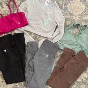 Gymshark Bundle! Tops and bottoms.